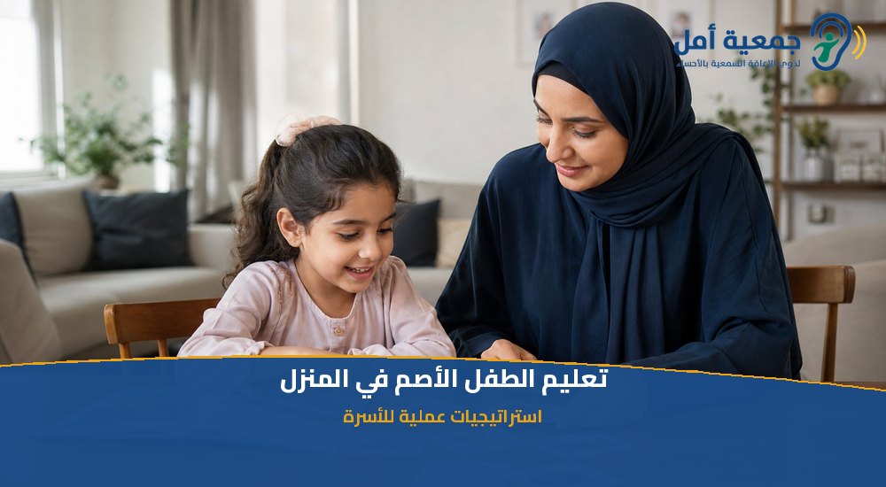 تعليم الطفل الأصم في المنزل